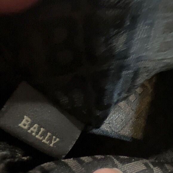 BALLY  Italy Monogram Canvas Leather Shoulder Crossbody Bag - Picture 12 of 14